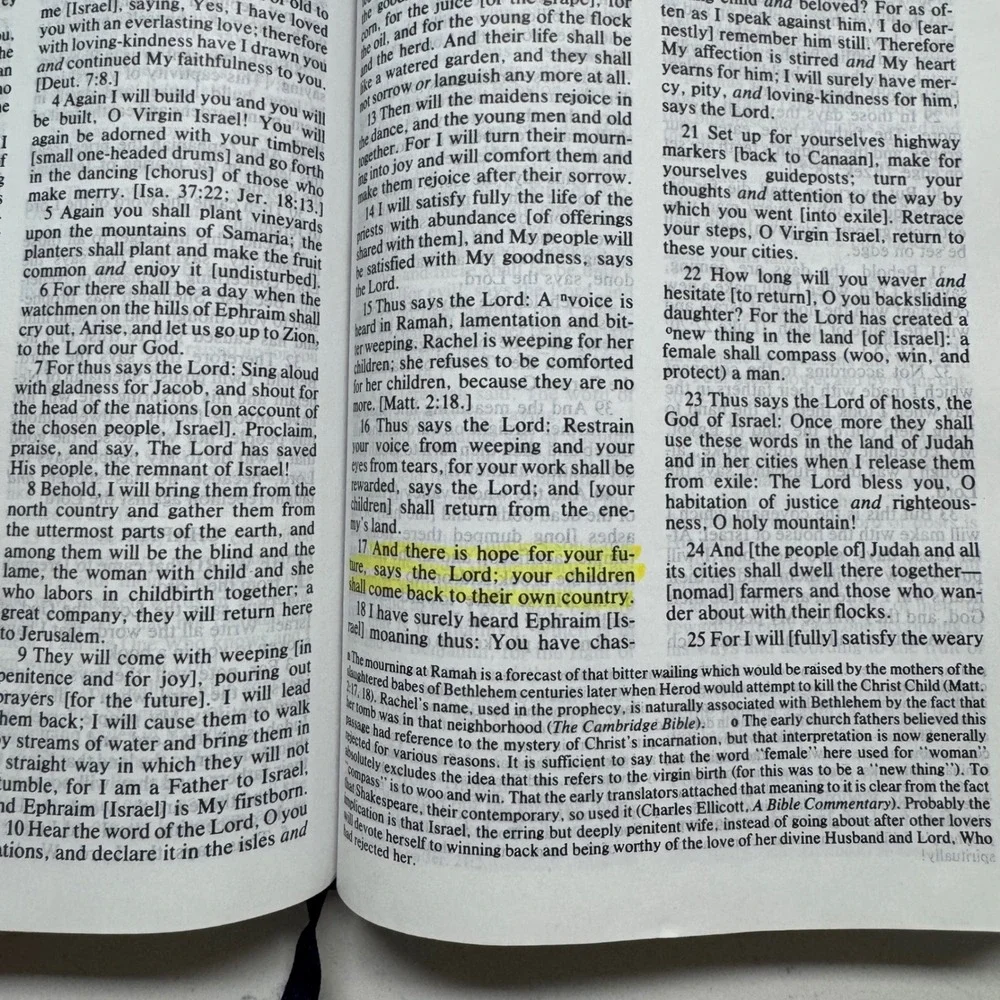 Zondervan Amplified Bible Navy Blue Bonded Leather Life In The Word